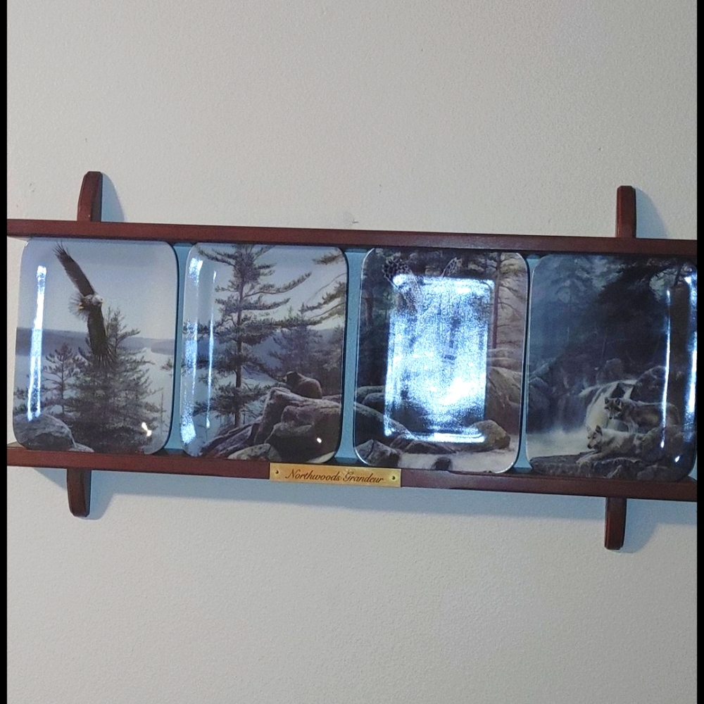 Collectible plate set of 4